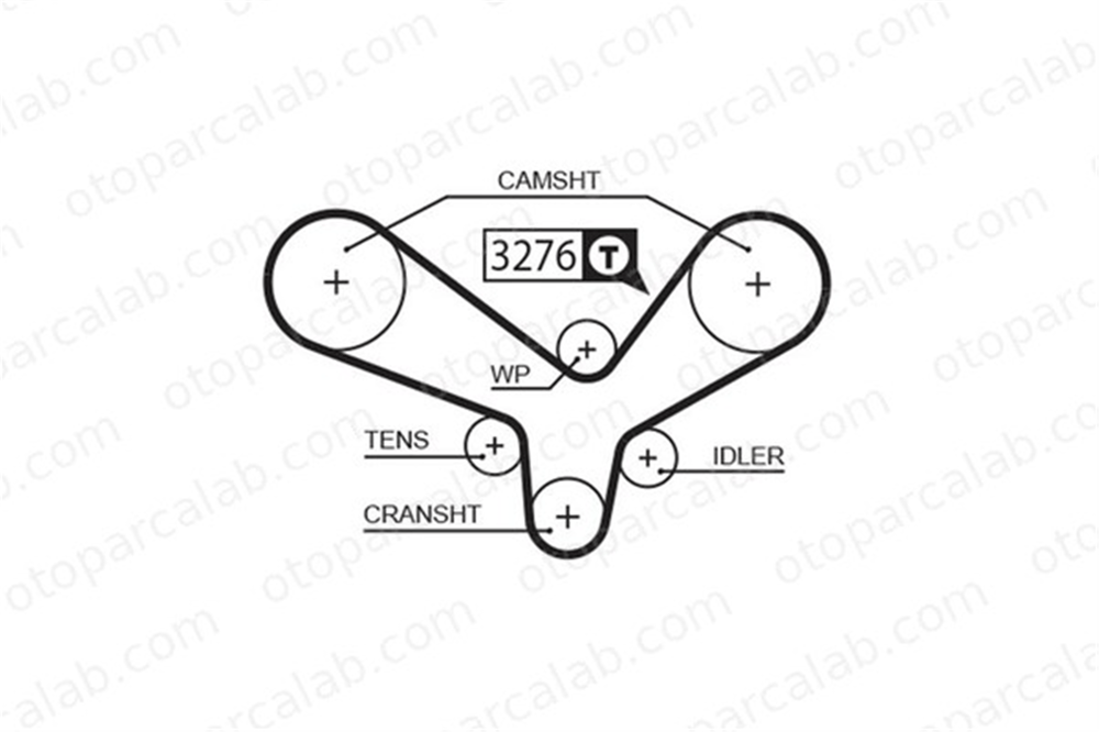 GATES 5344XS Triger Kayışı AUDI A6 C4 A6 C4 Avant 78109119D 078109119D