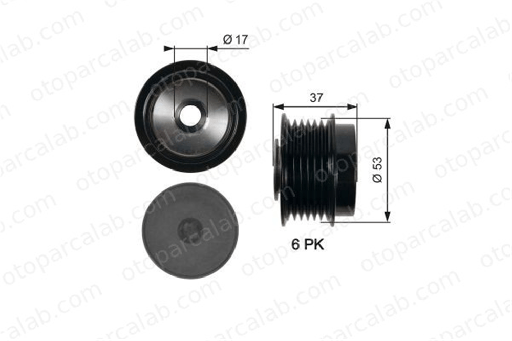 GATES OAP7015 Alternatör Kasnağı TOYOTA COROLLA Sedan CHRYSLER VOYAGER IV 274150T010 4861506AB