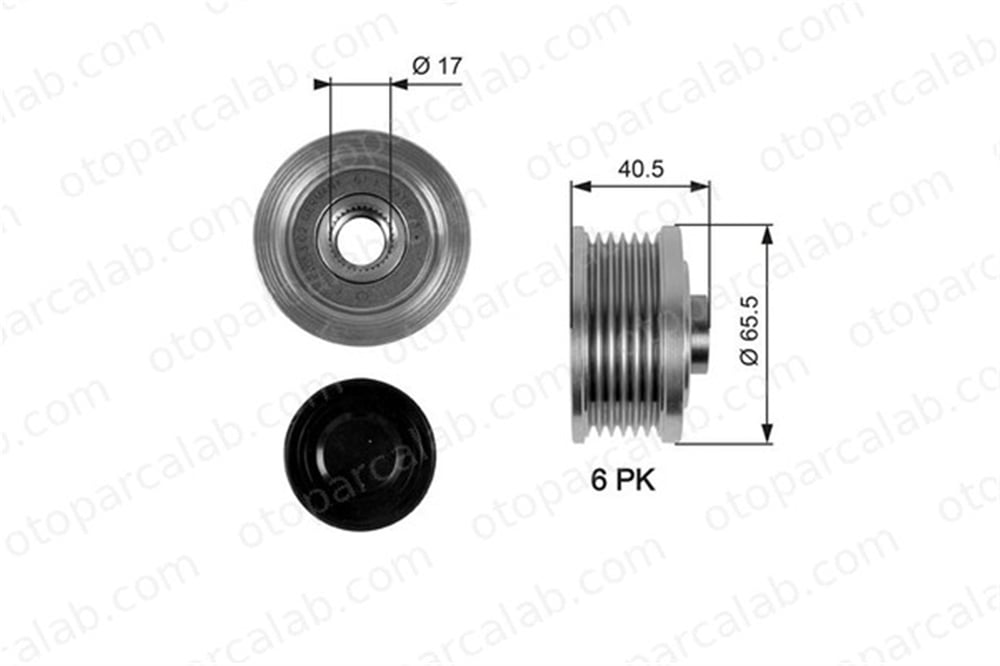 GATES OAP7032 Alternatör Kasnağı ALFA ROMEO 156 Sportwagon 156 1204413 9948513