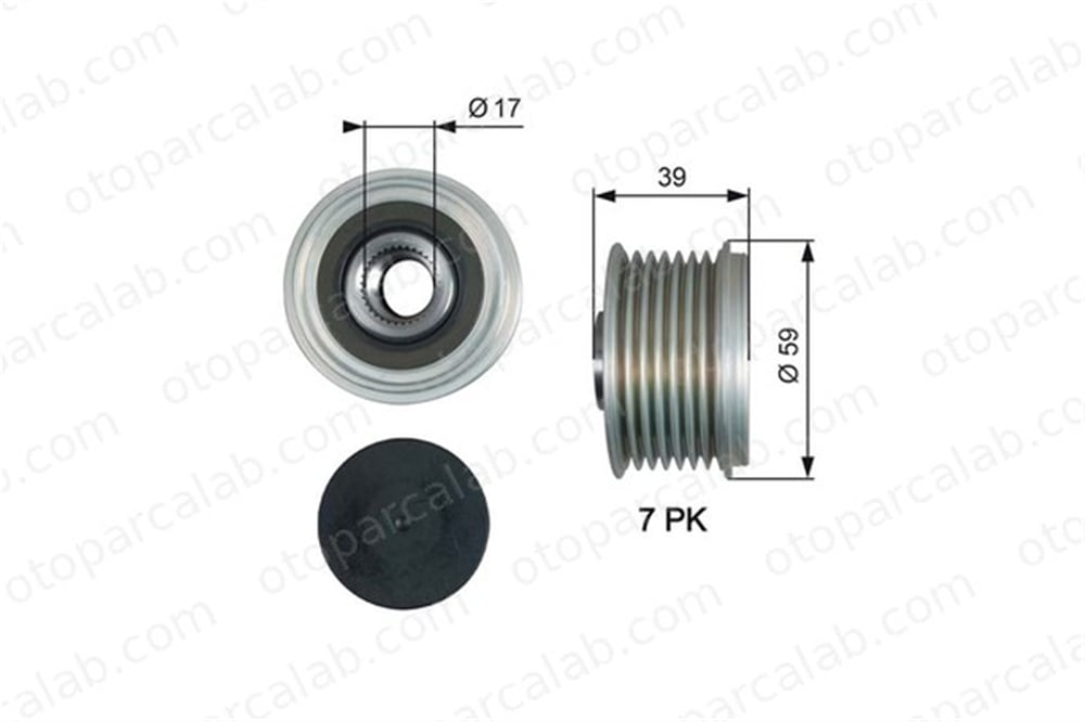 GATES OAP7189 Alternatör Kasnağı MERCEDES-BENZ X-SERISI NISSAN NP300 NAVARA Pick-up 231001HH1B A6991502800
