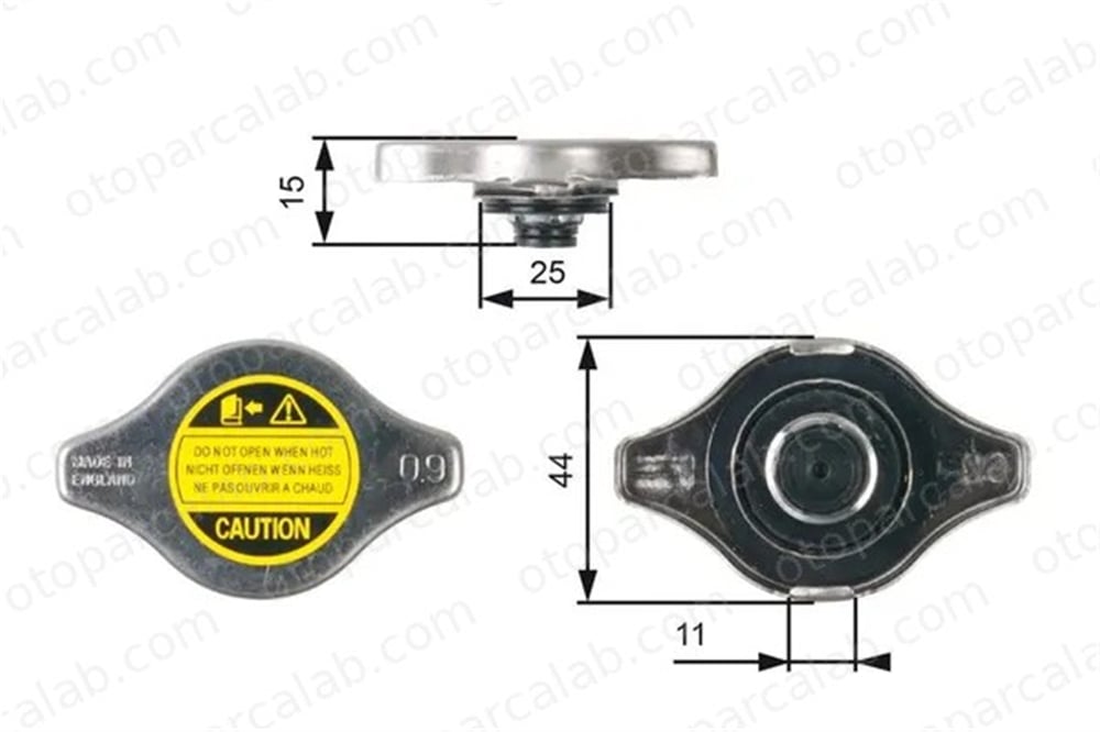 GATES RC127 Radyatör Kapağı TOYOTA COROLLA CAMRY 1640172090 MR481216