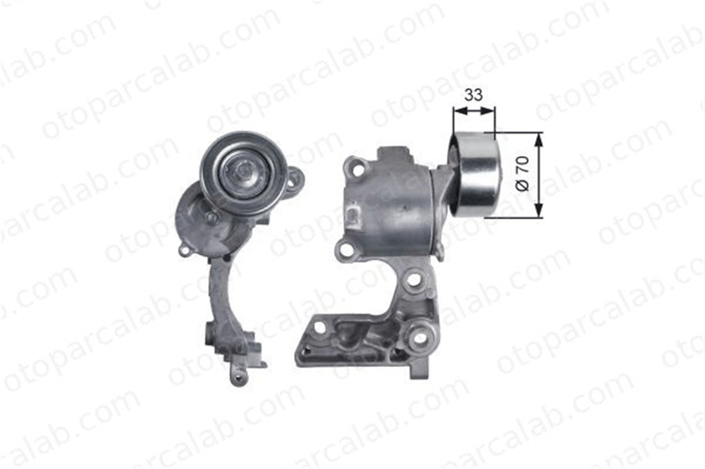 GATES T38411 Vantilatör Kayış Gergi Rulmanı TOYOTA FORTUNER HILUX VIII Pick-up 1662031012 1662031010