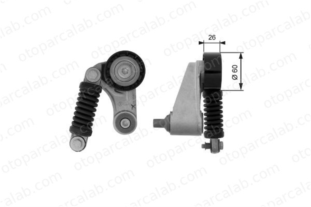 GATES T38457 Vantilatör Kayış Gergi Rulmanı RENAULT MEGANE I Classic MEGANE I 7700102395 30852898