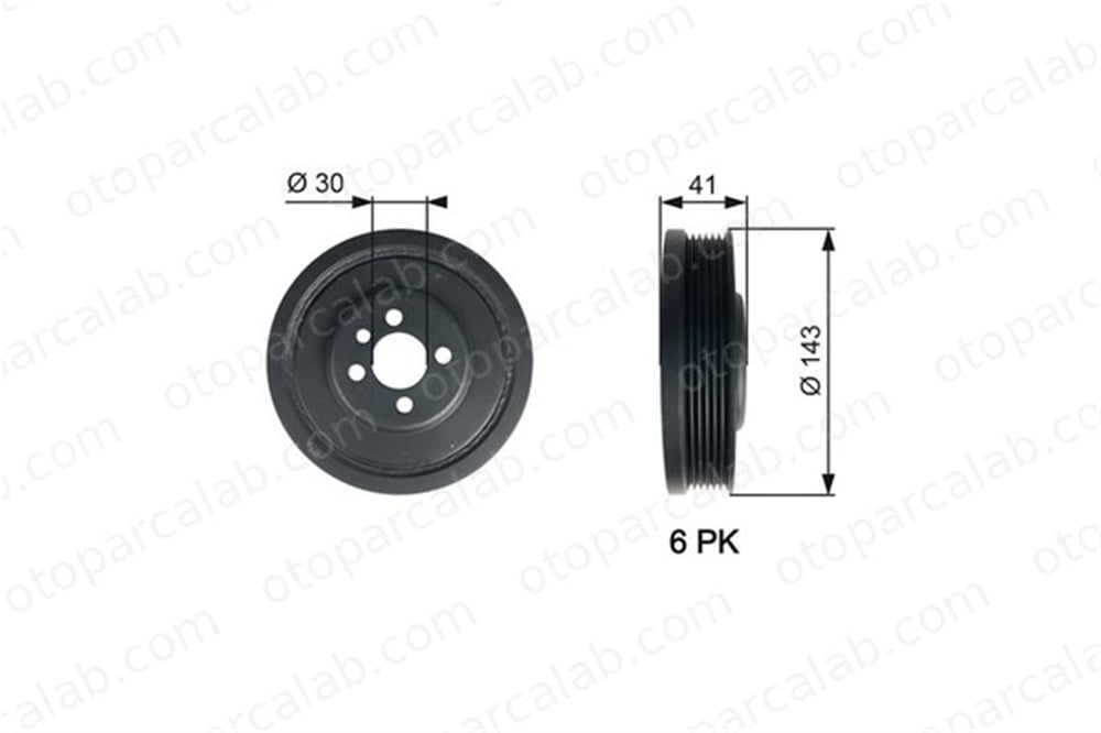 GATES TVD1001 Krank Kasnak AUDI A3 Sportback A3 38105243E 038105243E