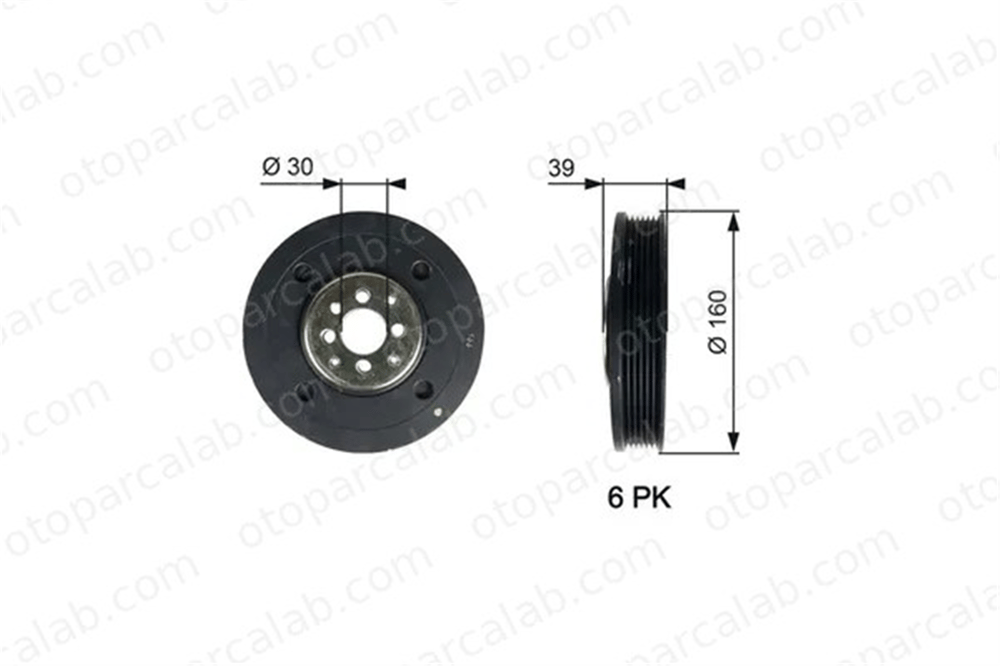 GATES TVD1004 Krank Kasnak SEAT CORDOBA VW GOLF III 28105243G 028105243G