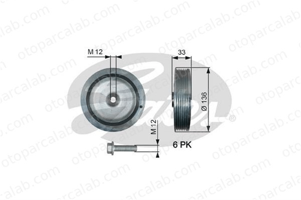 GATES TVD1008A Krank Kasnak RENAULT SCÉNIC I MPV KANGOO Express 82006897024402569 4418147