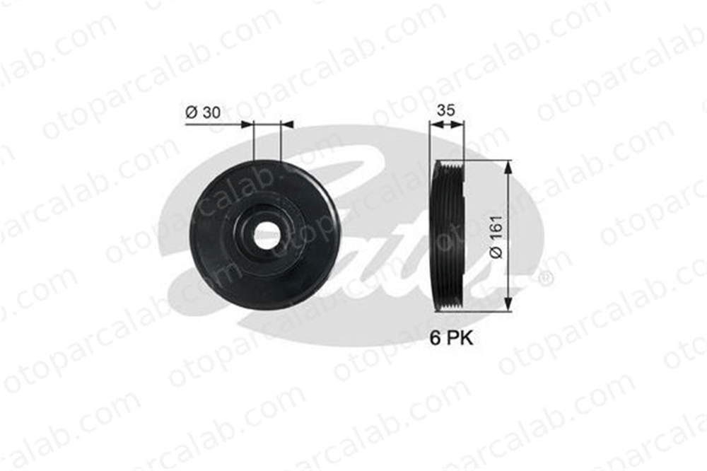 GATES TVD1025 Krank Kasnak FORD C-MAX FOCUS II 2S6Q6B319AD 11237801979