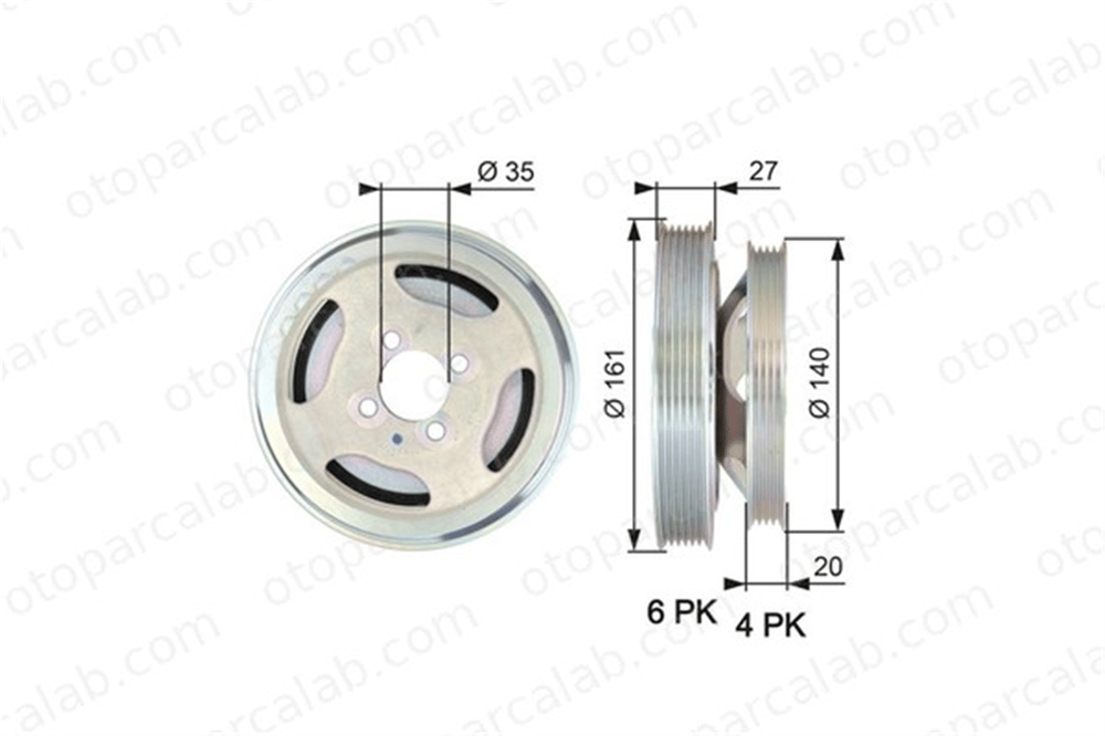 GATES TVD1075 Krank Kasnak FIAT DOBLO Kasa/büyük limuzin DOBLO MPV 55182506