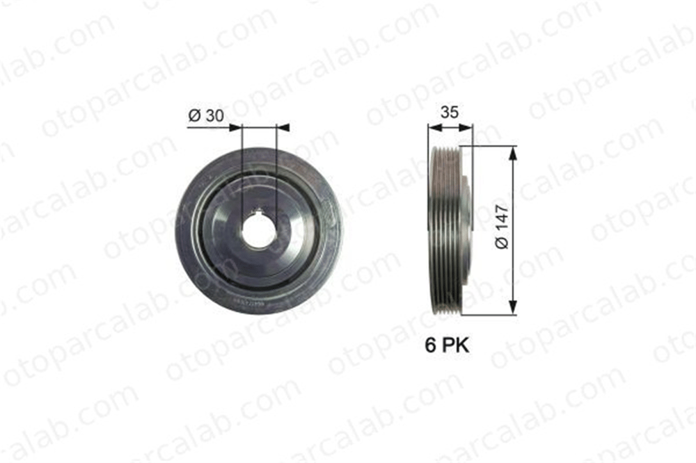 GATES TVD1101 Krank Kasnak PEUGEOT 407 SW 406 Break 515R1 0515.R1