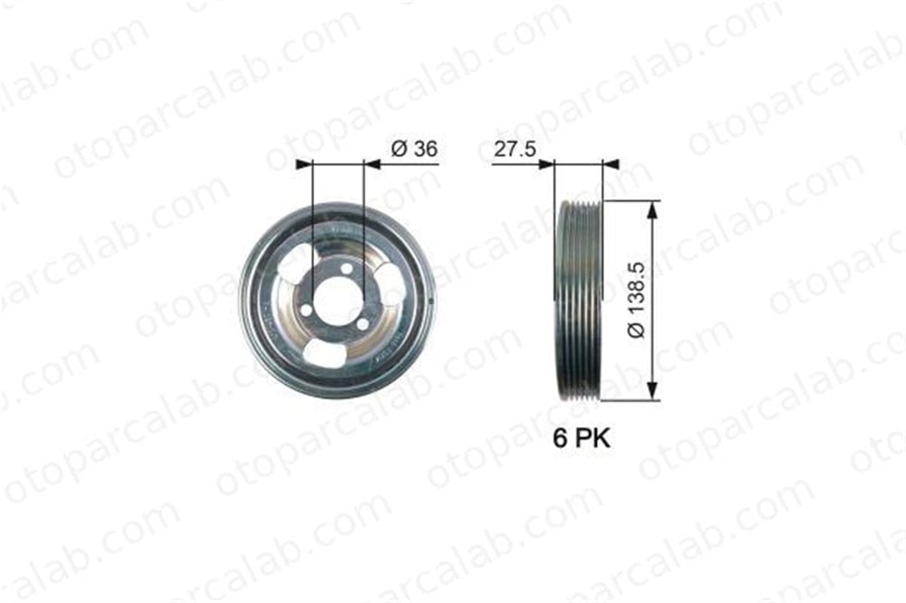 GATES TVD1117 Krank Kasnak MINI MINI MINI COUNTRYMAN 11237638551 515T2