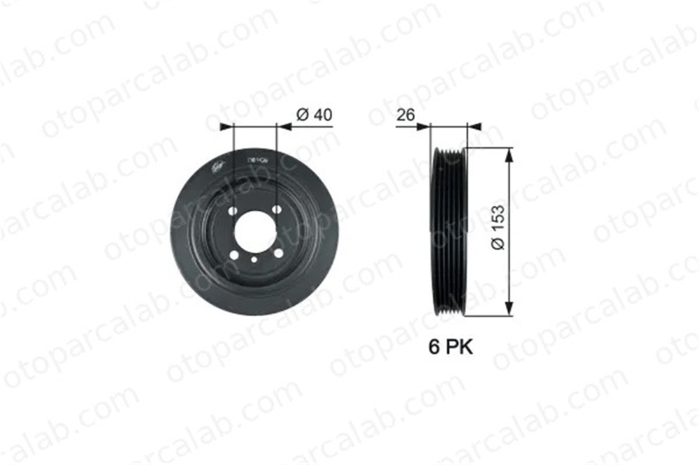 GATES TVD1129 Krank Kasnak HYUNDAI SANTA FÉ II TUCSON 2312427400 2312427000