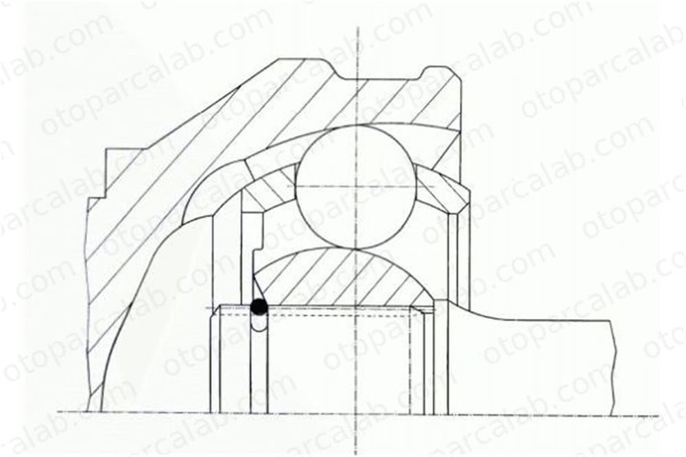 GKN 300849 Aks Kafası Ön Dış Sağ veya Sol VW PASSAT B3/B4 Variant PASSAT B3/B4 357407311 191498099BX