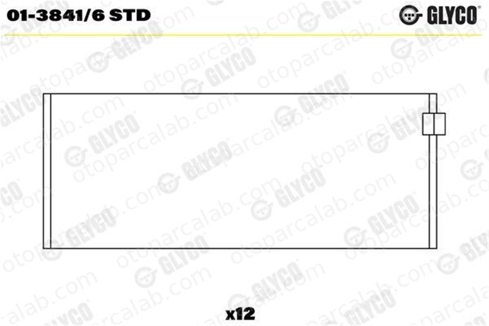 GLYCO 01-3841/6 STD Kol Yatak (STD) VW SHARAN FORD GALAXY I 21105707B 21105701B