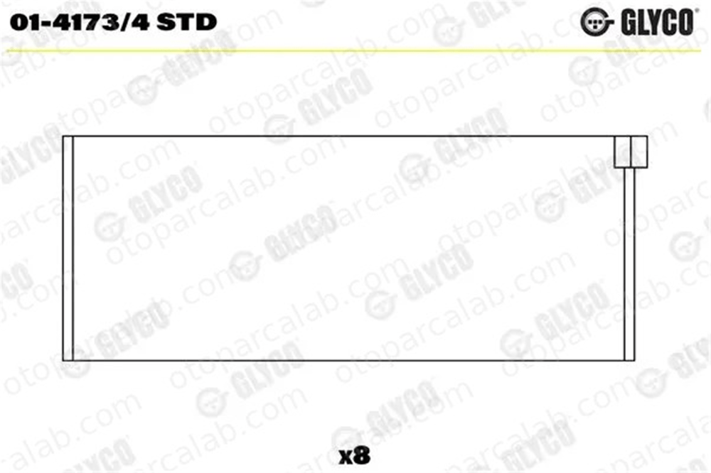 GLYCO 01-4173/4 STD Kol Yatak (STD) CITROËN BX AX 141734STD 60643