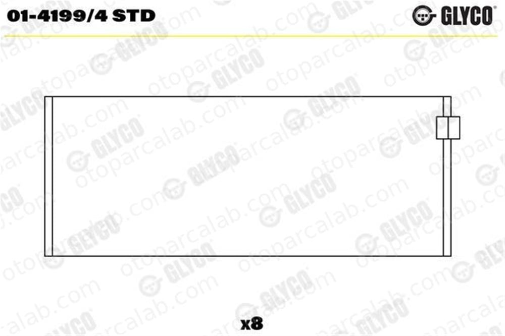 GLYCO 01-4199/4 STD Kol Yatak (STD) CITROËN BX AX 141994STD 60681