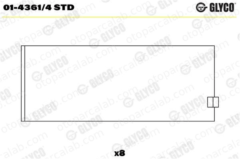 GLYCO 01-4361/4 STD Kol Yatak (STD) ISUZU GEMINI GEMINI Sedan 8943816780 8943142532550