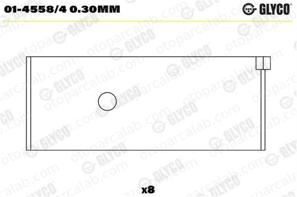GLYCO 01-4558/4 0.30mm Kol Yatak (0.30) FIAT DUCATO Panelvan/Van DUCATO Panorama 9400606660 60629