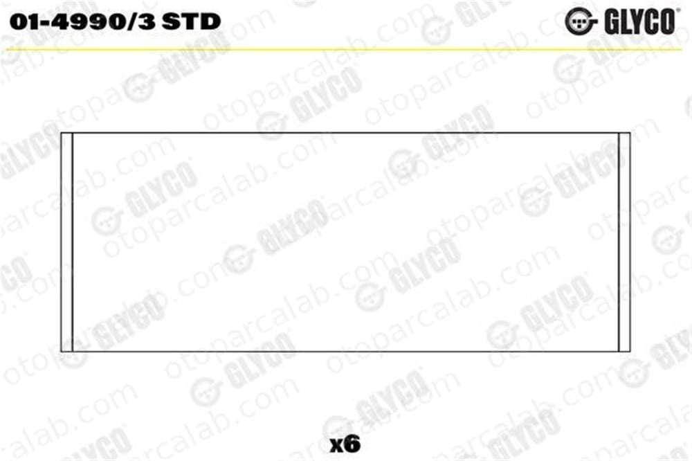 GLYCO 01-4990/3 STD Kol Yatak (STD) CITROËN C3 III OPEL CROSSLAND X / CROSSLAND 9675772180