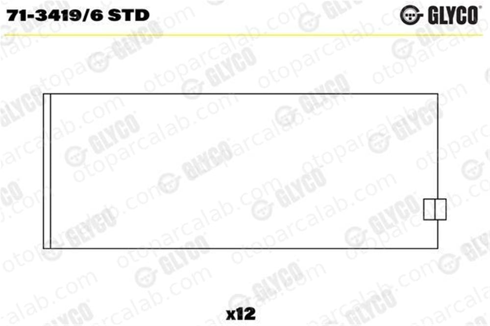 GLYCO 71-3419/6 STD Kol Yatak (STD) BMW 3 5 12805823 12848432