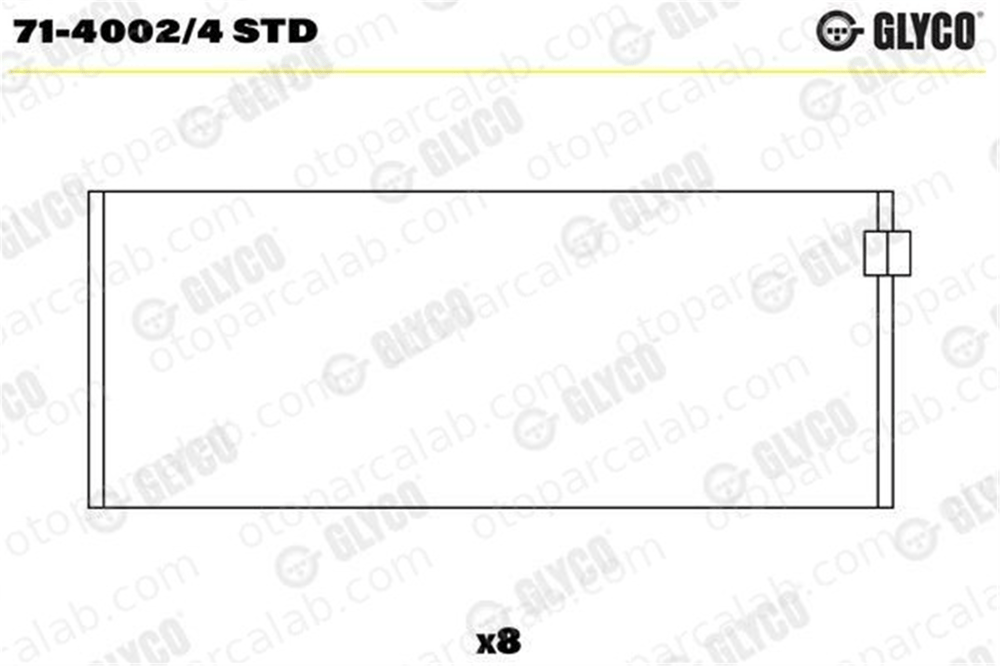 GLYCO 71-4002/4 STD Kol Yatak (STD) MERCEDES-BENZ C-SERISI E-SERISI 7140024STD 2710380011