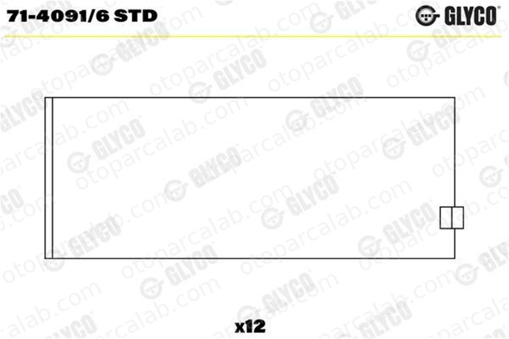 GLYCO 71-4091/6 STD Kol Yatak (STD) IVECO STRALIS II IRISBUS DOMINO 141734030mm 2991778