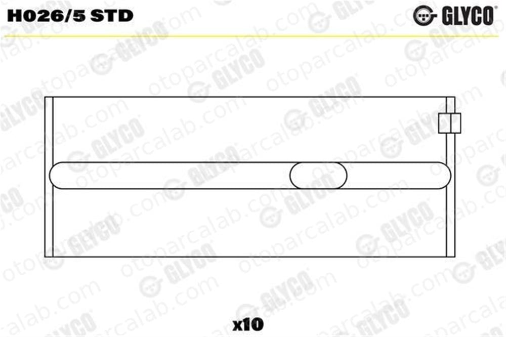 GLYCO H026/5 STD Ana Yatak (STD) VW POLO Coupe POLO II H0265STD 26105561B