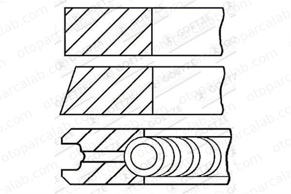 GOETZE 08-126007-00 Segman (84.00MM-0.50) OPEL ASTRA G Hatchback ASTRA G Sedan 08-126007-00