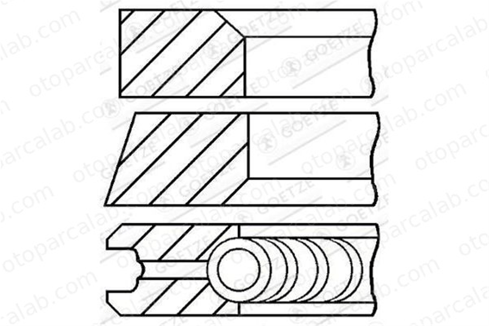 GOETZE 08-136300-00 Segman (86.00MM-STD) MERCEDES-BENZ S-SERISI E-SERISI 08-136300-00