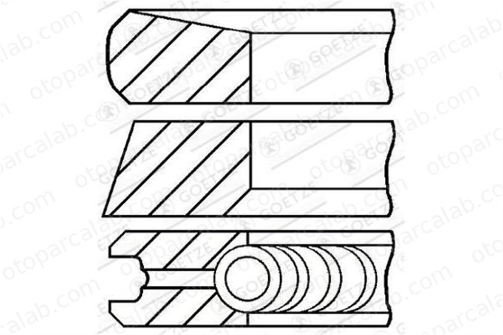 GOETZE 08-422000-00 Segman (84.00MM-0.40) NISSAN X-TRAIL II RENAULT KOLEOS I 842200000 4431147