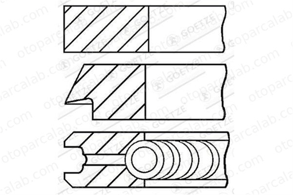 GOETZE 08-783300-00 Segman (79.00MM-STD) FIAT DUCATO Platform şasi DUCATO Panelvan/Van 878330000 1908712