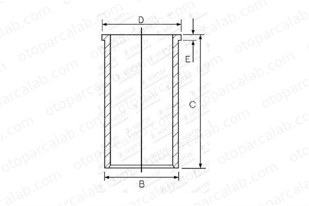 GOETZE 14-027210-00 Gömlek (89.00MM-STD) MERCEDES-BENZ SPRINTER 4-t Panelvan/Van T1 Minibüs/Otobüs A6010110310 6010110310