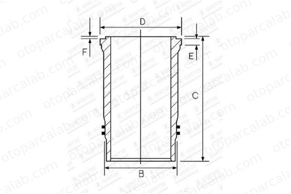 GOETZE 15-458580-00 Gömlek (130.00MM-STD) MERCEDES-BENZ ACTROS MP2 / MP3 ACTROS 5410301237 5410110710