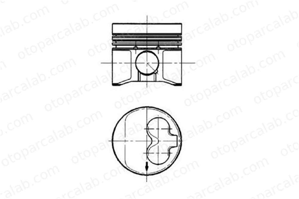 GOETZE 87-72190-100-A Piston (80.51MM-1.00) VW PASSAT B3/B4 AUDI 80 B4 Avant 28107065CC 805008001