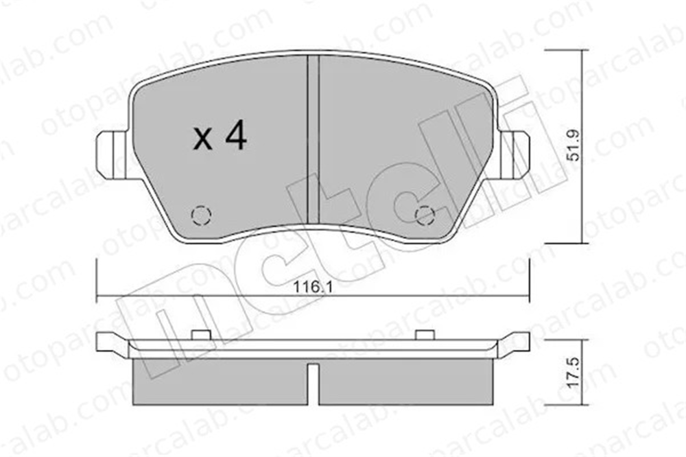 GOODYEAR 101106 Fren Disk Balata Ön DACIA DUSTER RENAULT CLIO III 7701209164 410601817R