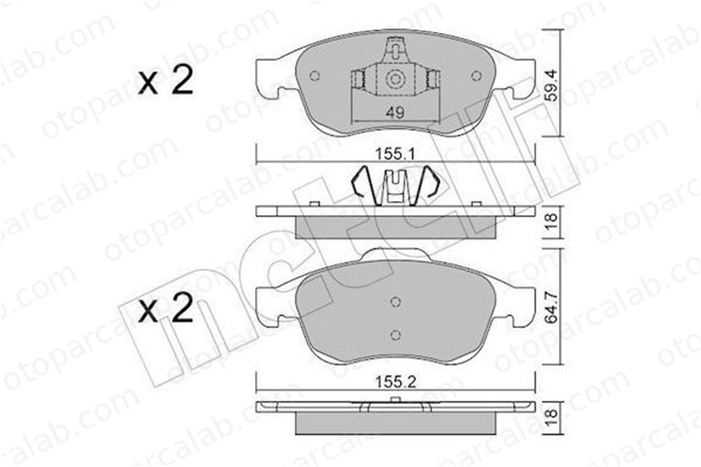 GOODYEAR 101113 Fren Disk Balata Ön DACIA DUSTER RENAULT MEGANE III Hatchback 410607115R 1623816280