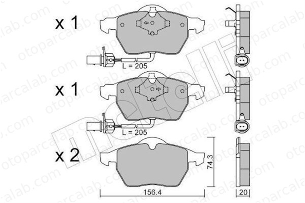 GOODYEAR 101157 Fren Disk Balata Ön AUDI A6 C5 Avant A6 C5 4B0698151J 3BD698151