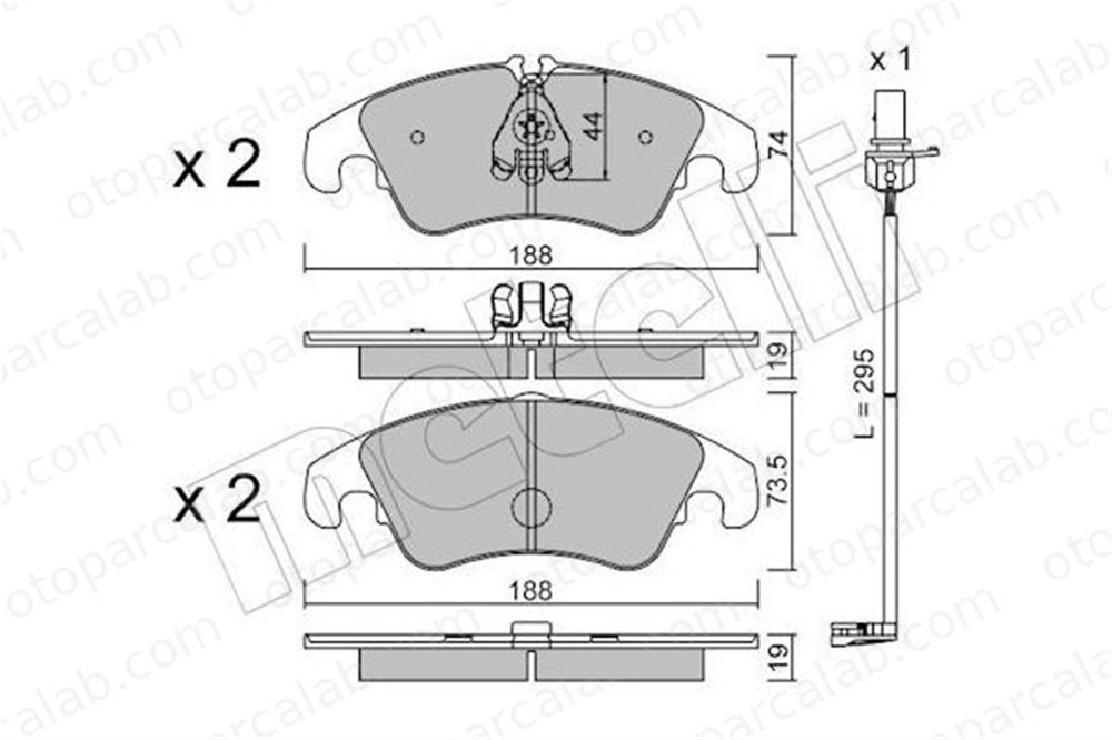 GOODYEAR 101228 Fren Disk Balata Ön AUDI A5 A4 B8 8K0698151D 8K0698151