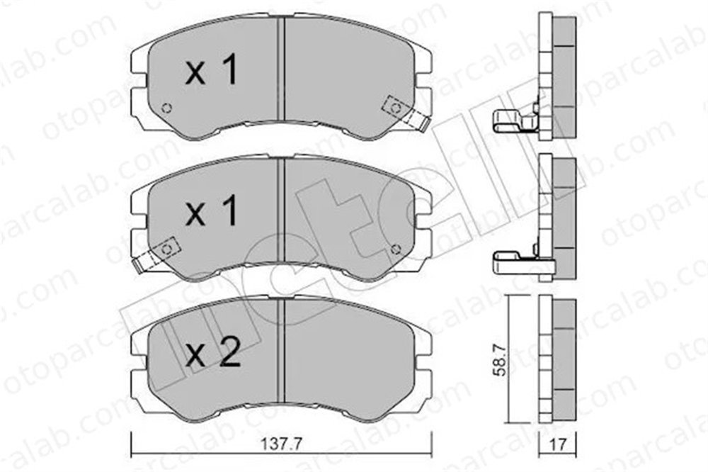 GRAP 93657 Fren Disk Balata Ön OPEL FRONTERA A FRONTERA B 1605913 897035257