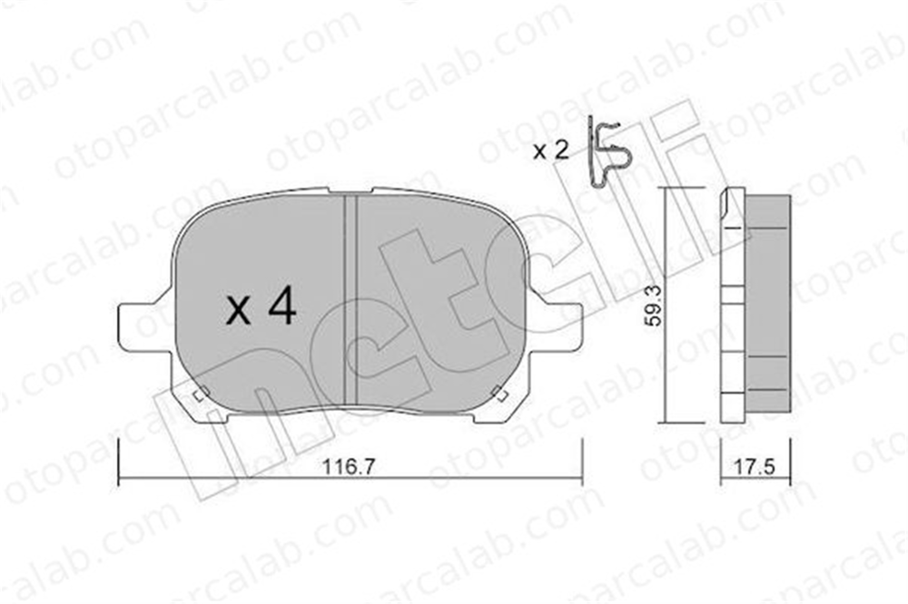 GRAP 93822 Fren Disk Balata Ön TOYOTA CAMRY CAMRY Station wagon 446533130 446520550