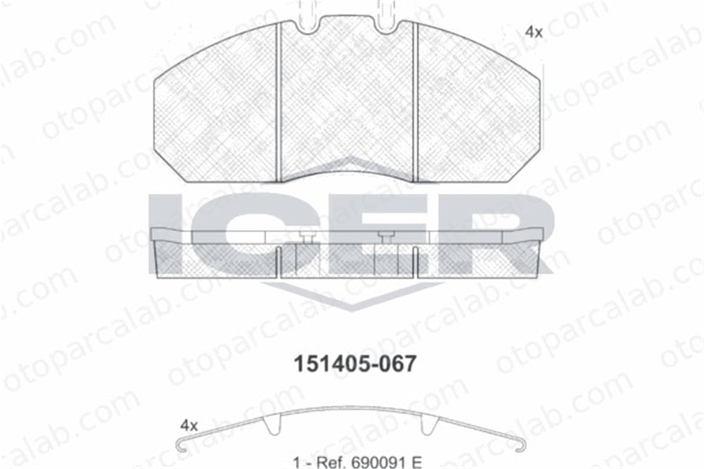 GRAP 93828/1 Fren Disk Balata Ön MAN F90 TGS I 5001855646 503140090