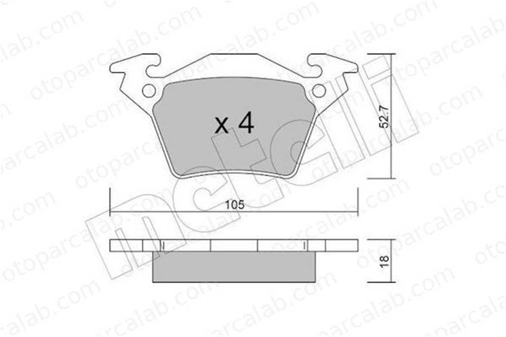 GRAP 93861 Fren Disk Balata Arka MERCEDES-BENZ VITO Minibüs/Otobüs VITO Panelvan/Van A0034200220 4214210