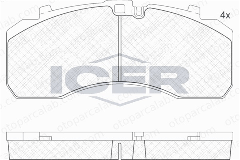 GRAP 94091 Fren Disk Balata Ön MAN F90 MERCEDES-BENZ AROCS 8158206030 K046771K50