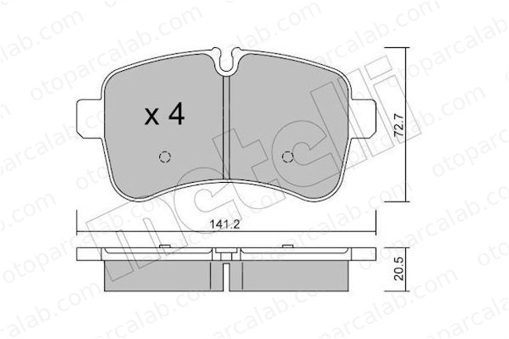 GRAP 94092/1 Fren Disk Balata Arka IVECO DAILY VI Platform şasi DAILY VI Panelvan/Van 42555917 500055564