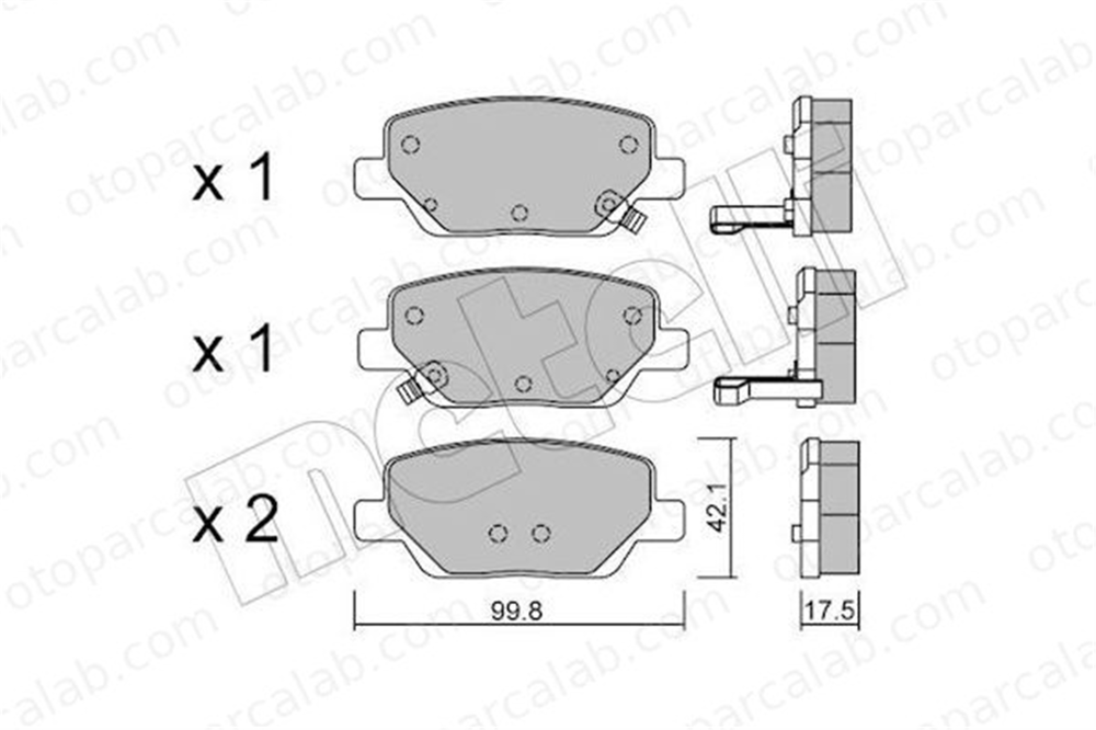 GRAP 94246 Fren Disk Balata Arka FIAT TIPO Hatchback TIPO Sedan 77367717
