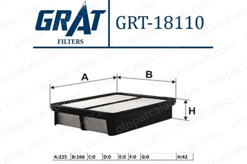 GRAT 18110 Hava Filtresi TOYOTA COROLLA COROLLA Compact 1780111090 178011109083