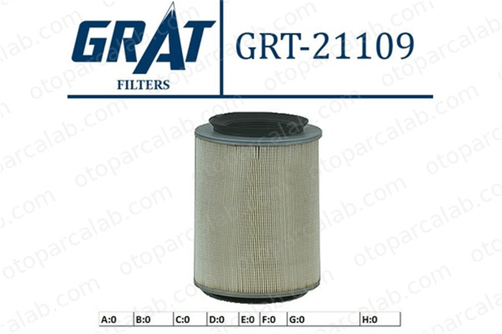 GRAT 21109 Hava Filtresi TALBOT SIMCA 1301 ME017242 ME294400