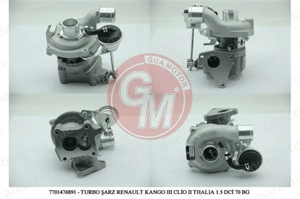 GUA 40503 Turbo Şarj RENAULT KANGOO Express MODUS / GRAND MODUS 7701476891 1441100QAS