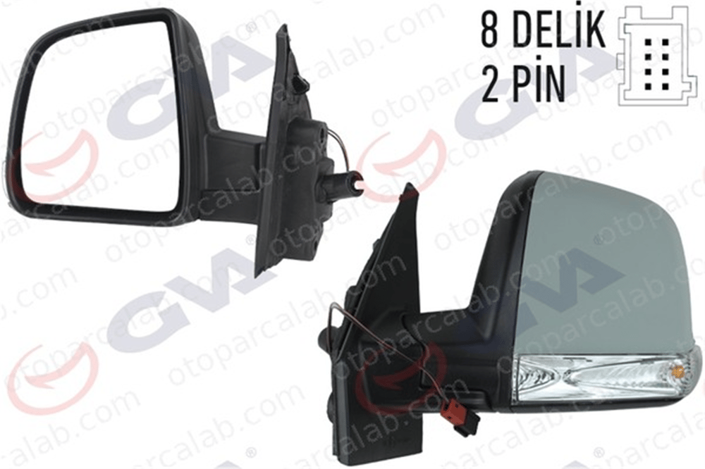 GVA 1029163 Dikiz Aynası Dış Sağ FIAT DOBLO Cargo OPEL COMBO Kasa/büyük limuzin 735528038