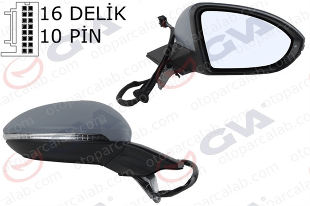GVA 1075260 Dikiz Aynası Dış Sağ VW GOLF VII GOLF VII Variant 5G1857508AM9B9 5G0857538CGRU