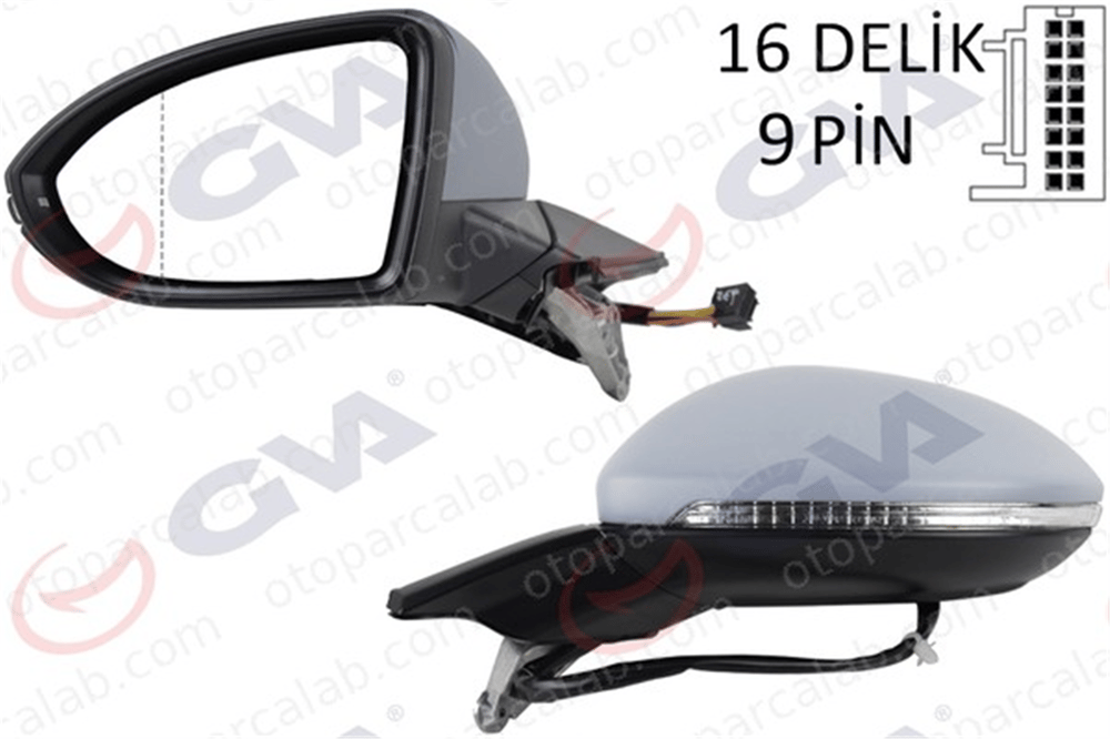 GVA 1075264 Dikiz Aynası Dış Sol VW GOLF VII GOLF VII Variant 5G1857507AK9B9 5G0857537CGRU